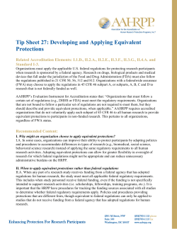 Tip Sheet 27: Developing and Applying Equivalent
