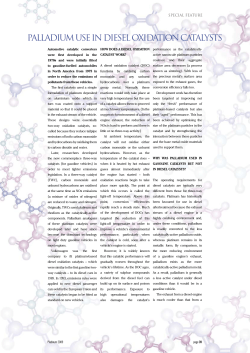 palladium use in diesel oxidation catalysts