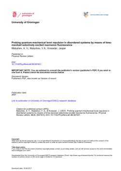 Probing quantum-mechanical level repulsion