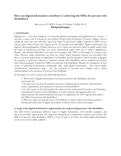 How can digital information contribute to achieving the SDGs for