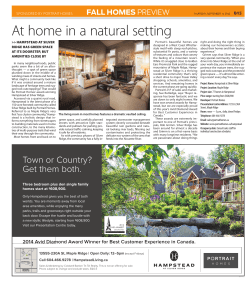 at home in a natural setting