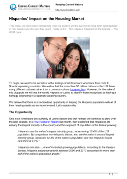 Hispanics` Impact on the Housing Market