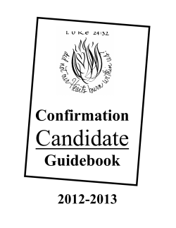 Confirmation Guidebook
