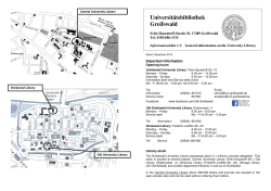University Library Information sheet