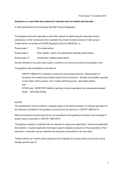 Final version 12 October 2015 Guidance on a semi-field test