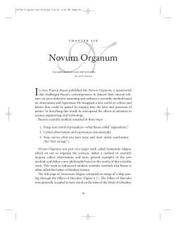 Novum Organum - Steve McConnell
