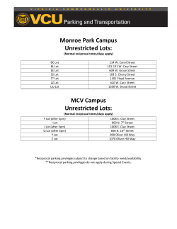 Unrestricted Lots - VCU Parking and Transportation
