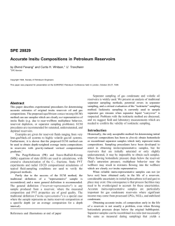SPE 28829 Accurate Insitu Compositions in Petroleum Reservoirs