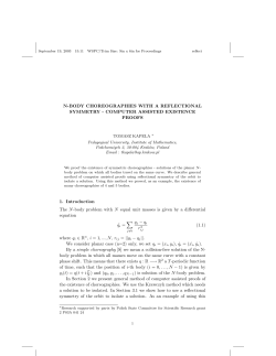 N-BODY CHOREOGRAPHIES WITH A REFLECTIONAL