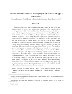 Collisions of white dwarfs as a new progenitor