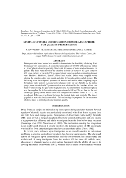 STORAGE OF DATES UNDER CARBON DIOXIDE