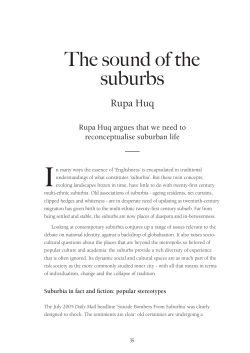 The sound of the suburbs