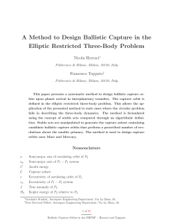 A Method to Design Ballistic Capture in the Elliptic