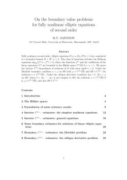 On the boundary value problems for fully nonlinear - Math-UMN