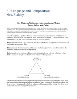 Rhetorical Triangle Handout