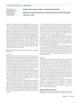 Influence of glacial retreat on natural hazards of the Palcacocha