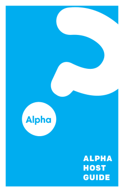 Host Guide - Riverwood Church Community