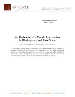 Mondo Evaluation - Board of Education