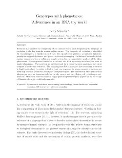 Genotypes with phenotypes: Adventures in an