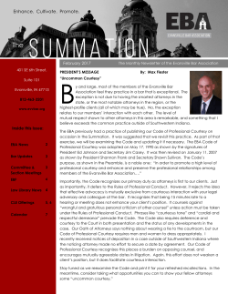 Summation - Evansville Bar Association