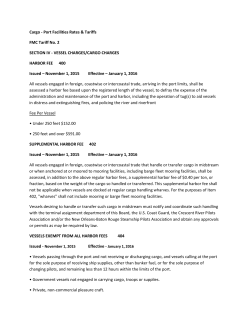 Section IV Vessel Charges/Cargo Charges