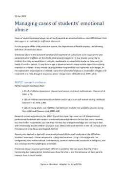 Managing cases of students` emotional abuse