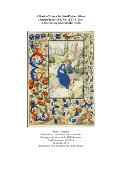 a Book of Hours for Sint-Pieters, Ghent - UvA-DARE