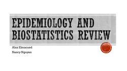USMLE Review Lecture Epidemiology and Biostats