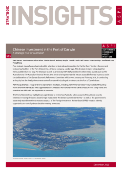 Chinese investment in the Port of Darwin: a strategic risk for Australia?