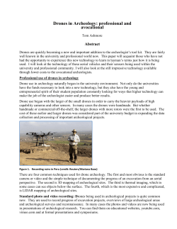 Drones in Archeology - CVAS Archeological Fair 2016