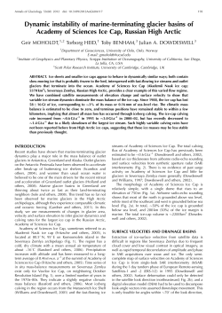 Dynamic instability of marine-terminating glacier basins of Academy