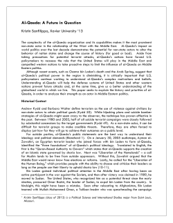 Al-Qaeda: A Future in Question