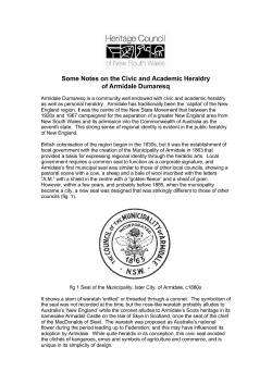 Some Notes on the Civic and Academic Heraldry of Armidale