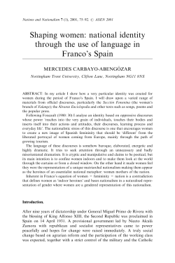 Shaping women: national identity through the use of language in