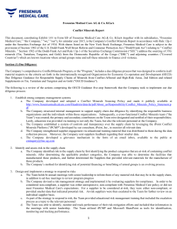 Conflict Minerals Report 2015