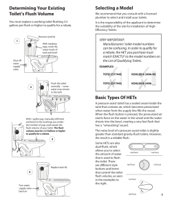 Measure Existing Toilet Flush Volume