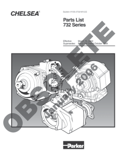 Chelsea 732 Series Parts List - Canada