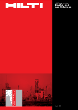 Smoke- and gas-tightness