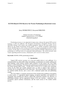 EGNOS-based GNSS receiver for precise positioning in restricted