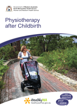 Physiotherapy after Childbirth - Women and Newborn Health Service
