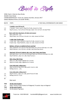 Back in Style - Dance Fever - Line Dancing with Tracie Lee