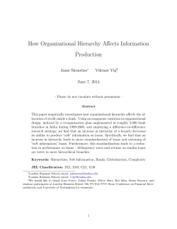 How Organizational Hierarchy Affects Information Production