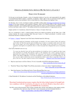 ORIGINAL JURISDICTION: ARTICLE III, SECTION 2