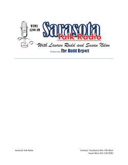 Sarasota Talk Radio Contact: Tina Barion 941-720