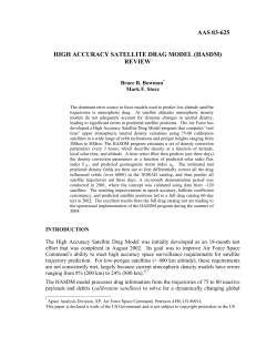 Space Battlelab`s High Accuracy Satellite Drag Model