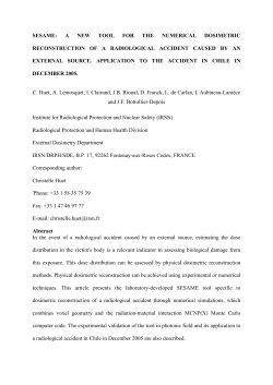 sesame: a new tool for the numerical dosimetric
