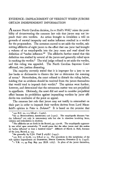 Impeachment of Verdict When Jurors Obtain Independent Information