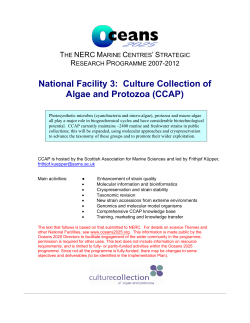 Culture Collection for Algae and Protozoa