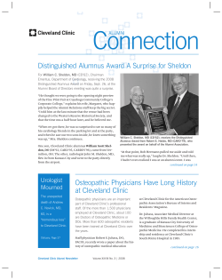 Distinguished Alumnus Award A Surprise for Sheldon Osteopathic