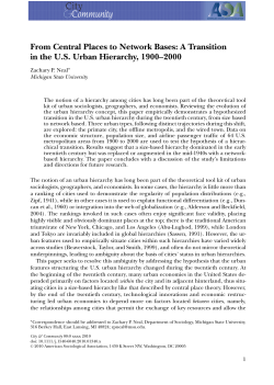 From Central Places to Network Bases: A